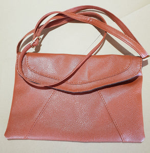 Brown Leatherette Shoulder Bag