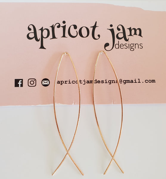 Simple Line - Metal Earring