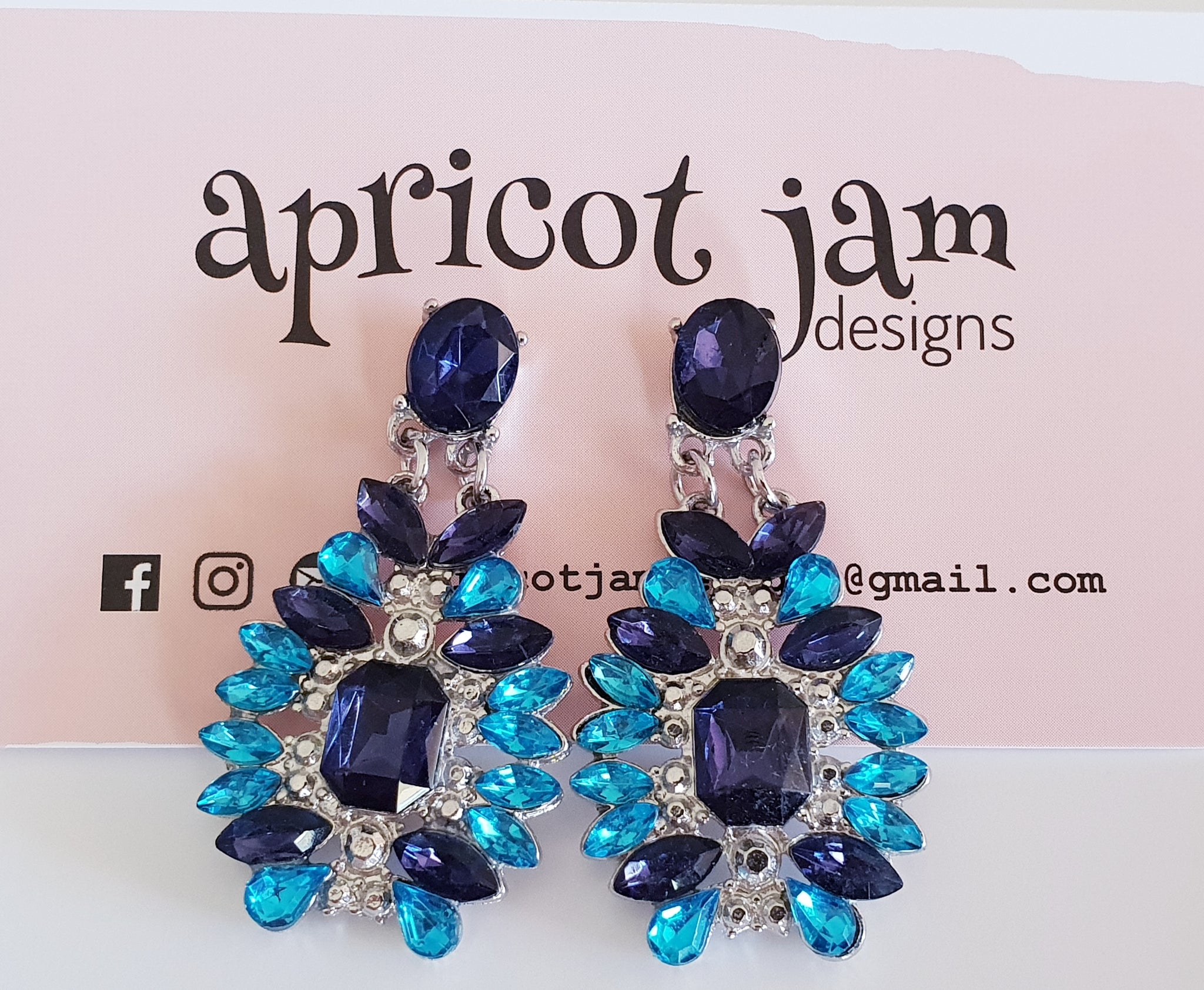 Vintage Bling - Two Tone Blue Drop