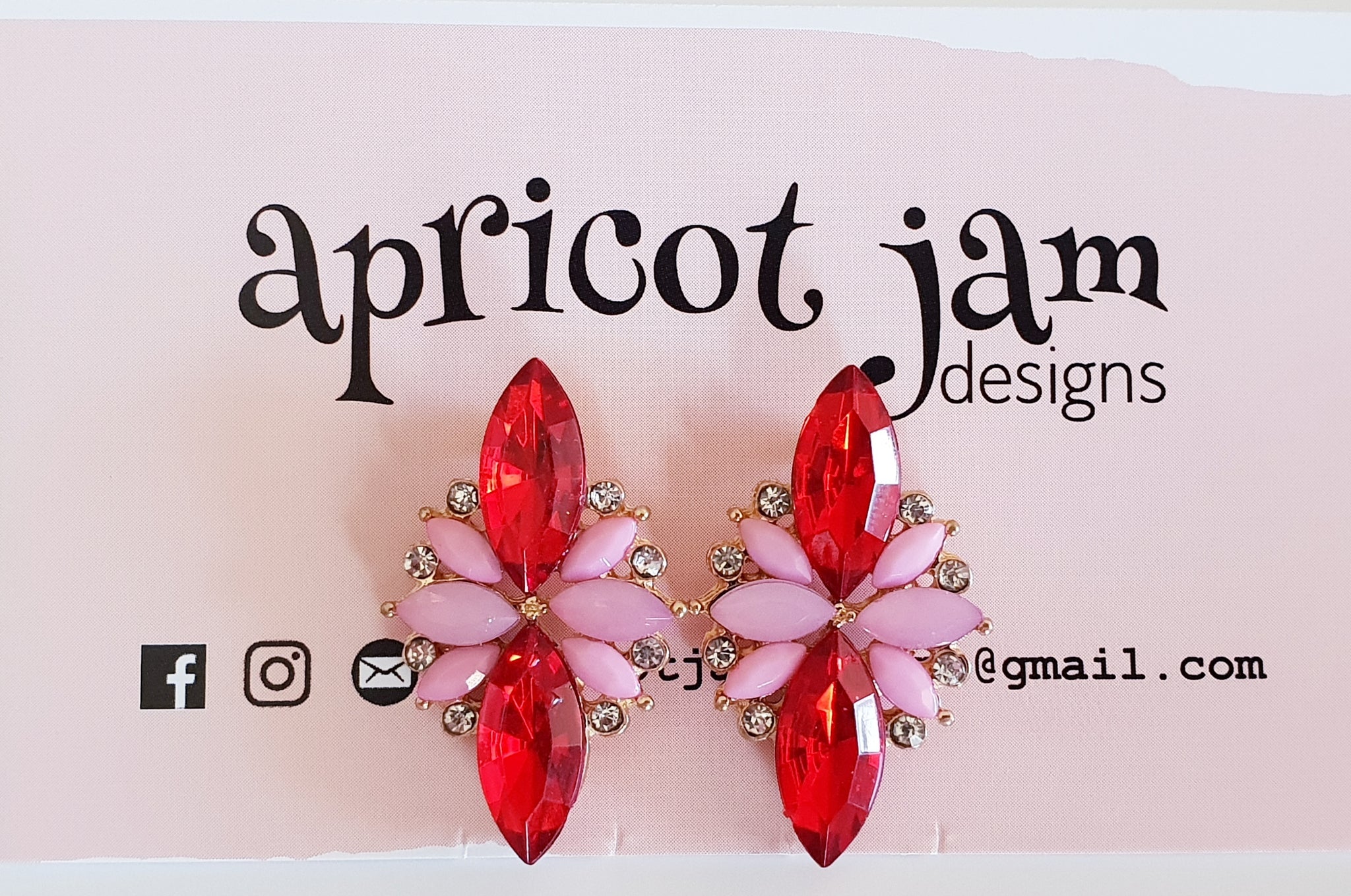 Vintage Bling - Red & Pink