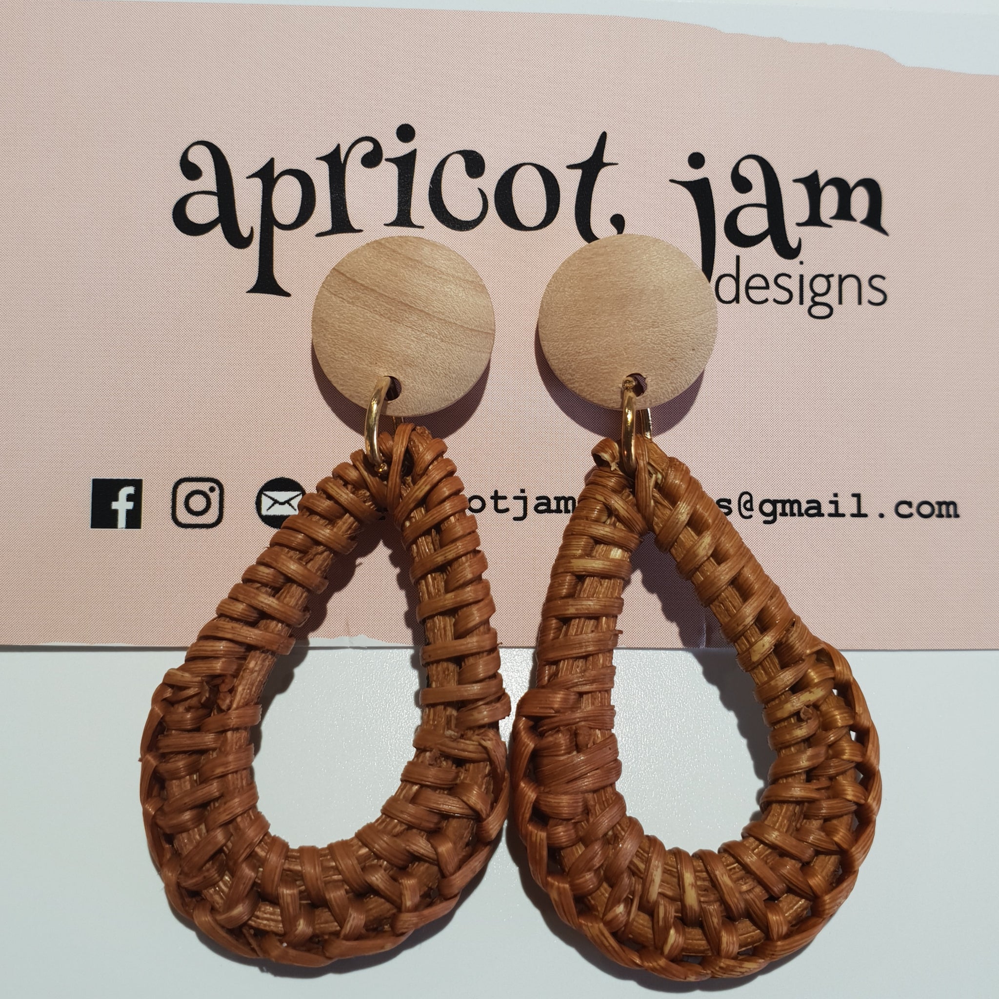 Teardrop Woven Earring