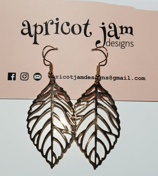 Simple Metal Leaf -Gold & Silver