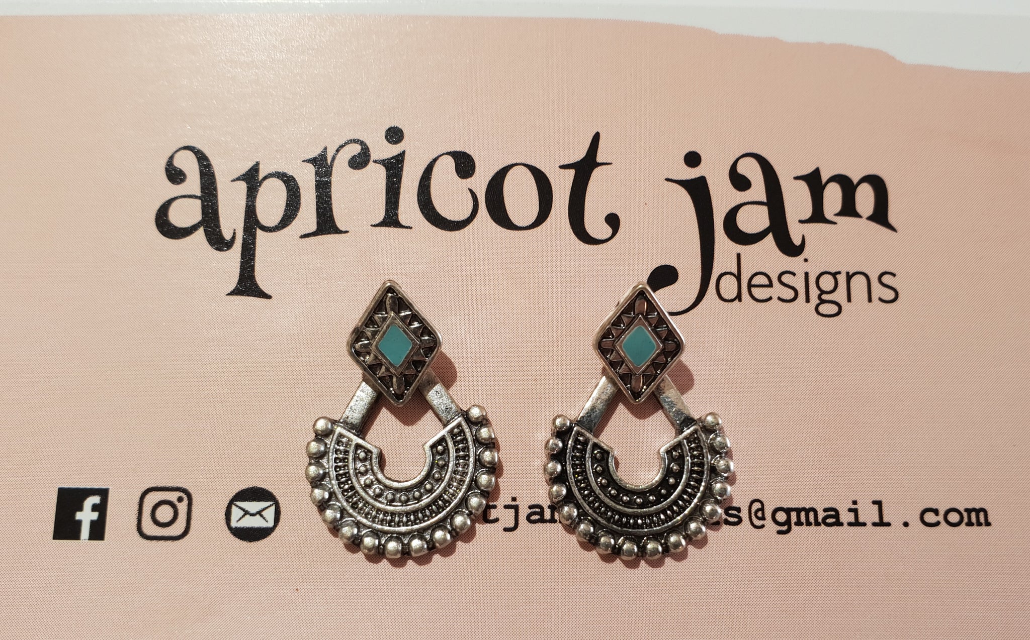 Silver Boho Drop Earring