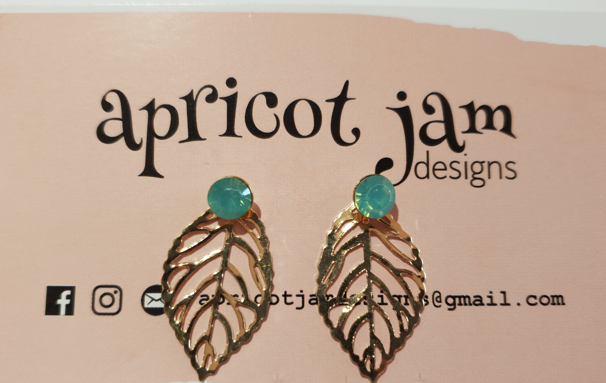 Gold Leaf Drop Earring